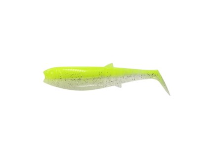 Savage Gear gumová nástraha Cannibal Shad Flow Yellow Glow (Veľkosť návnady 6,8 cm, Hmotnosť nástrahy 3 g)