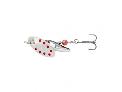 Savage Gear trblietka Sticklebait Spinner Sinking Dirty Silver Red (Hmotnosť nástrahy 4,5 g)