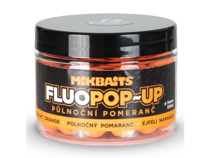 Mikbaits Fluo pop-up Polnočný pomaranč (Priemer 10 mm, Objem 60 ml)