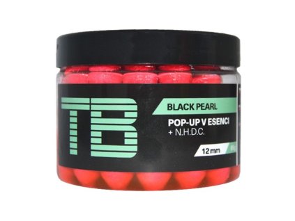 TB Baits plávajúce boilie Pop-Up Pink Black Pearl + NHDC 65g (Průměr 12mm)