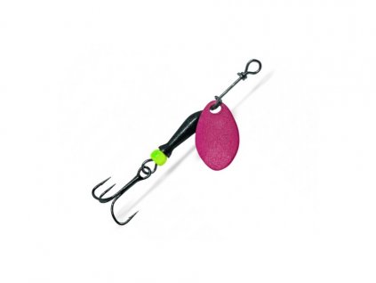 Jigovky.cz rotačná trblietka Classic Fluo Pink Black/Chartreuse Body (Veľkosť háčika 000)
