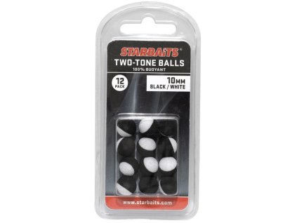 Starbaits pěnové plovoucí kuličky Two Tone Balls (Priemer 10 mm, Baliaca súprava 12ks, Farba Oranžová/biela)