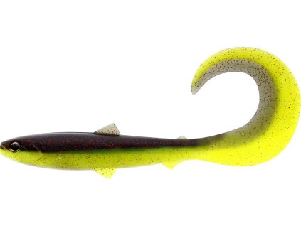 Westin gumová nástraha BullTeez Curltail Black/Chartreuse (Veľkosť návnady 8 cm, Hmotnosť nástrahy 3 g)