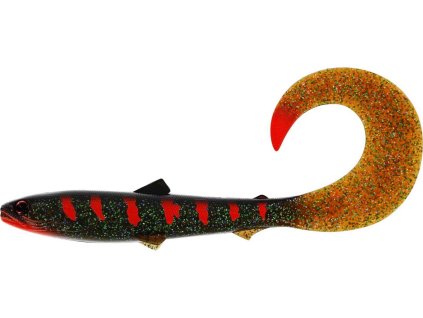 Westin gumová nástraha BullTeez Curltail Motoroil Blood (Veľkosť návnady 27cm, Hmotnosť nástrahy 103 g)
