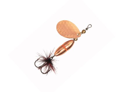 Kinetic rotační třpytka Fizz Spinner Copper/Red Ribbon (Hmotnosť nástrahy 5 g)