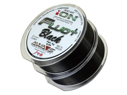AWA-S vlasec iON POWER Fluo+ Black 2x300m (Priemer 0,203 mm)