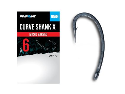 Nash háčky Curve Shank X Micro Barbed 10ks (Veľkosť háčika 2)