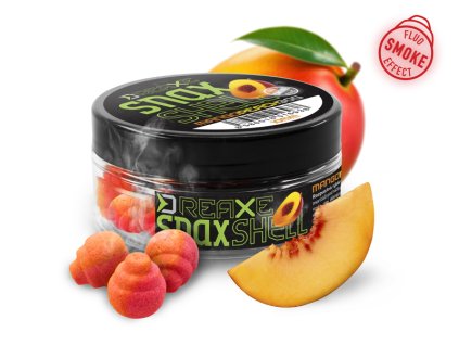 Delphin wafters rozpustná nástraha D-Snax Shell Mango-Broskev 30g (Priemer 10 mm)