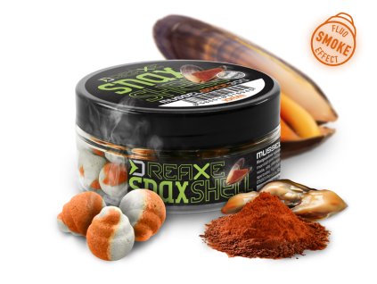 Delphin wafters rozpustná nástraha D-Snax Shell Mušle-Koření 30g (Priemer 10 mm)