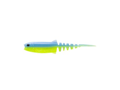 Savage Gear gumová nástraha Cannibal Minnow V-Tail Blue Chartreuse (Veľkosť návnady 10 cm, Hmotnosť nástrahy 6,5 g)