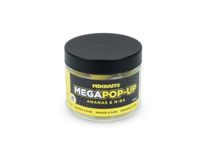 Mikbaits plovoucí boilies Mega fluo pop-up 300ml (Varianta Ananas N-BA)