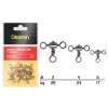 Delphin obratlík Cross-line Rolling T Swivel 10ks (Varianta vel.2/ 28kg)