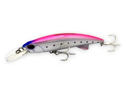 FISHMACHINE potápivý wobler GLIDEFLICKER RŮŽOVÁ 64gr / 11cm