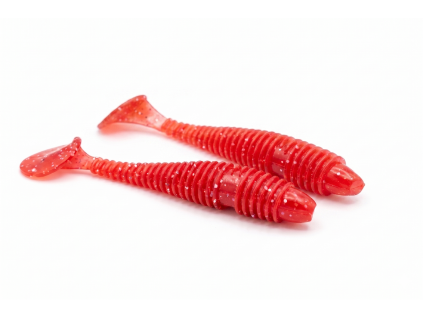 FISHMACHINE soft lure RIBLONIX RED 9cm / 2pcs