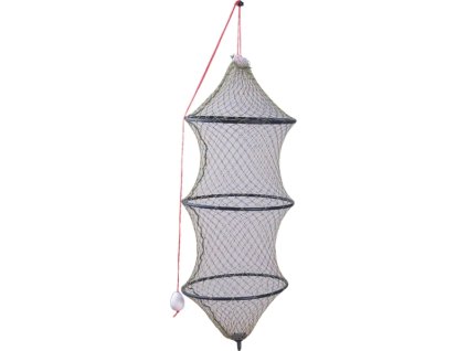 SPORTS Rybárska sieťka na prechovávanie rýb 125cm 35cm 4 kruhy