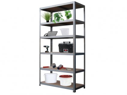 7669 6 regal 2400x900x400 mm kovovy zinkovany 6 policovy nosnost 1050 kg