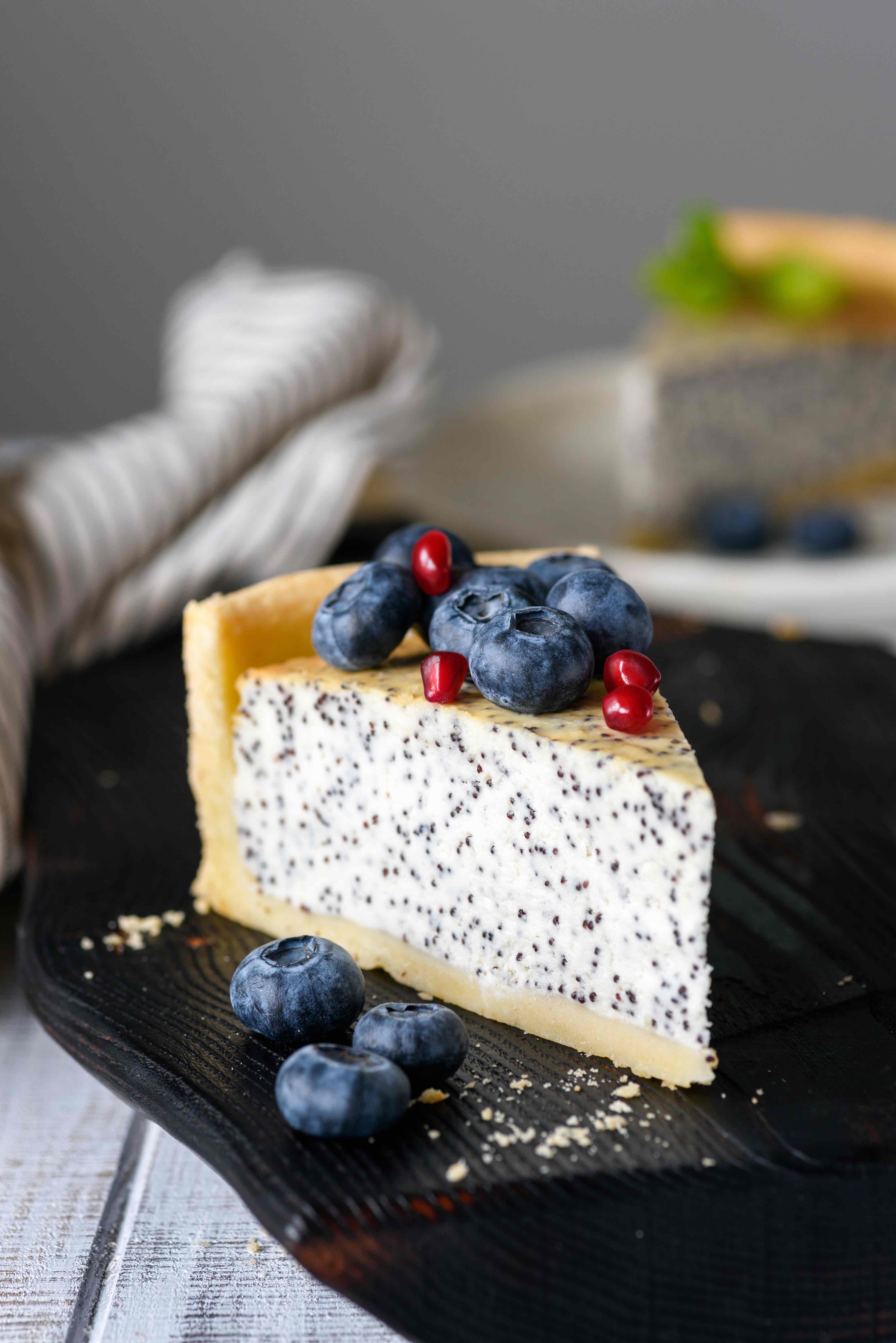 Tvarohový cheesecake s mákem 