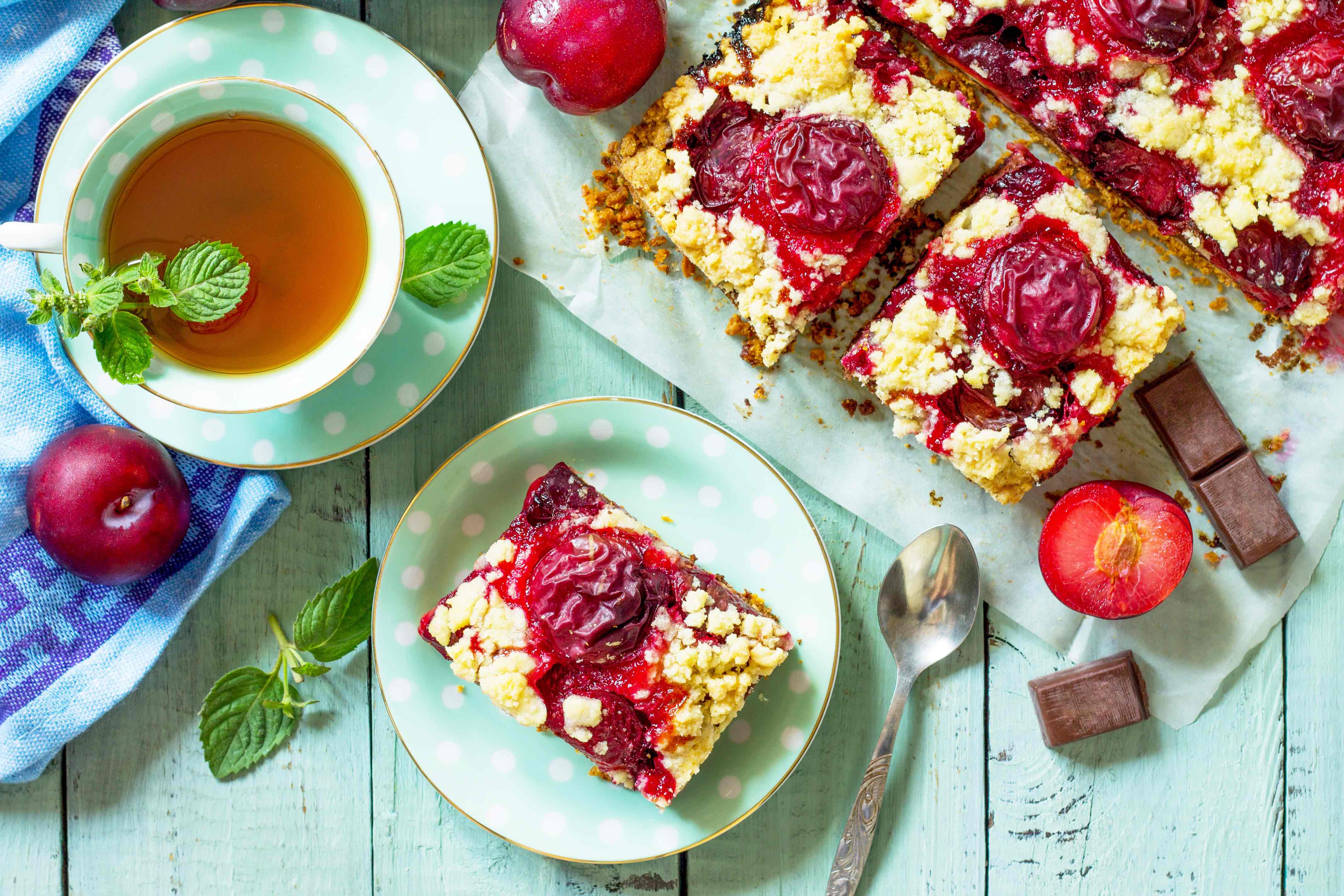 Bublanina s blumami a drobenkou 