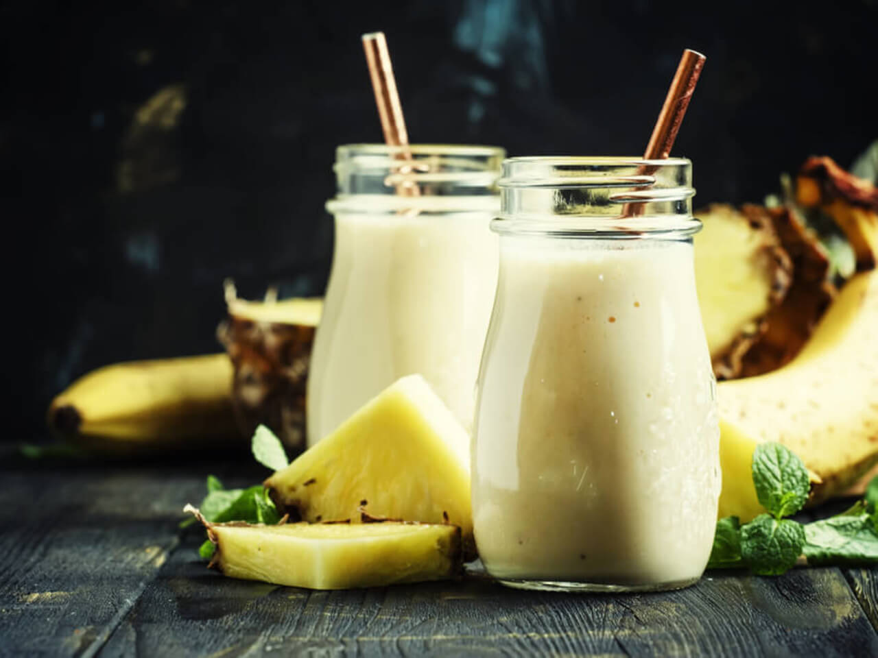 Ananasové smoothie s kokosovým mlékem