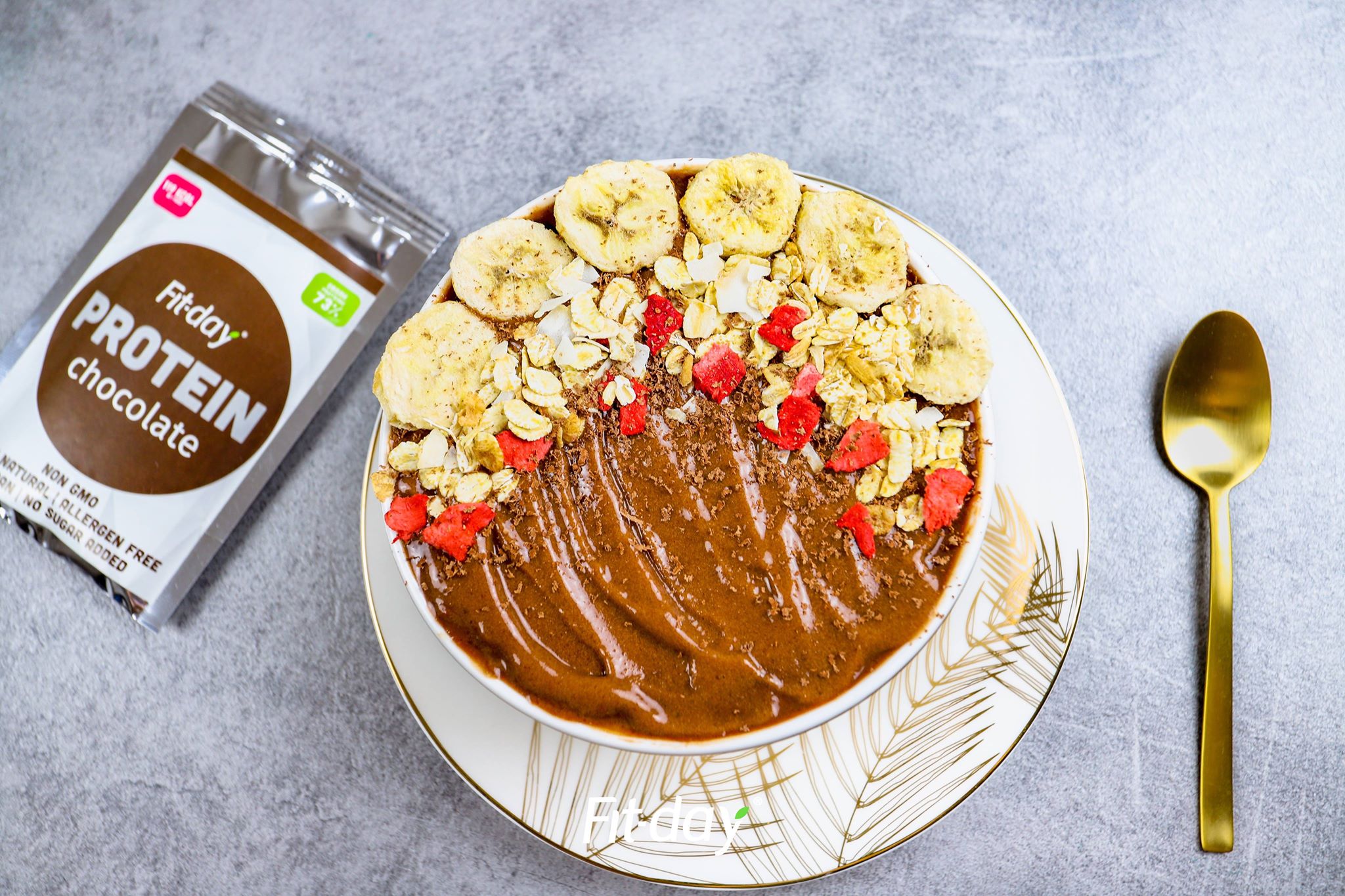 Fit-day čokoládová smoothie miska