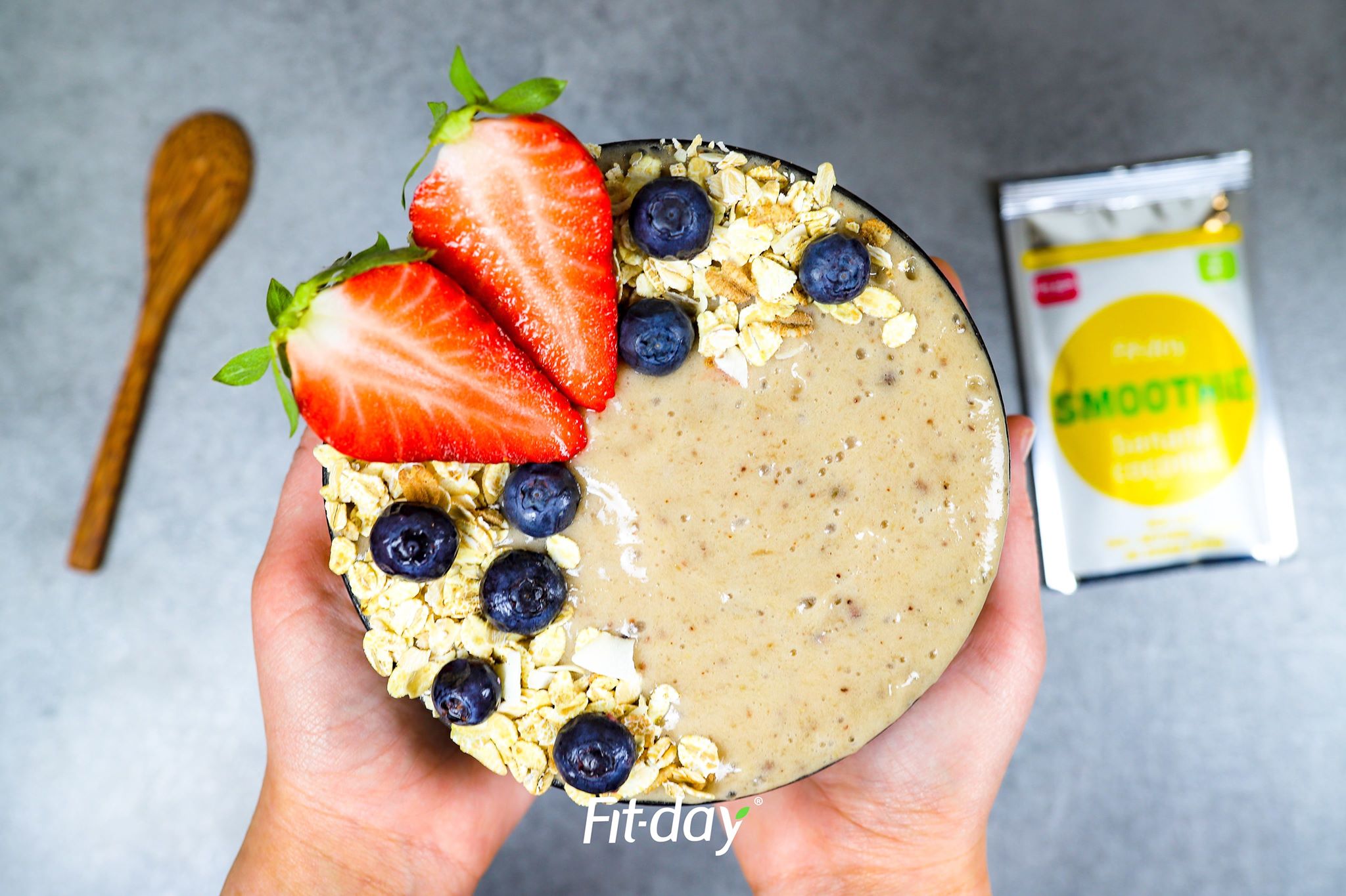 Fit-day smoothie miska banán-kokos