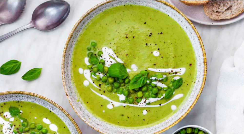 Rychlá hrášková polévka s kokosovým mlékem