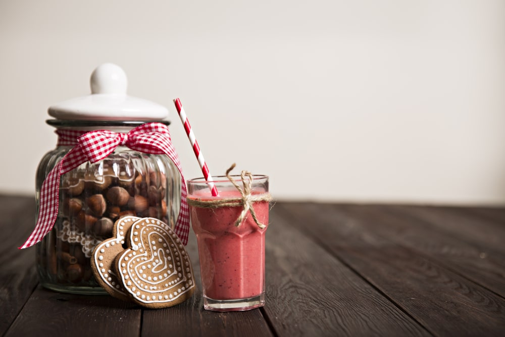 Jahodový koktejl s kokosovým mlékem 