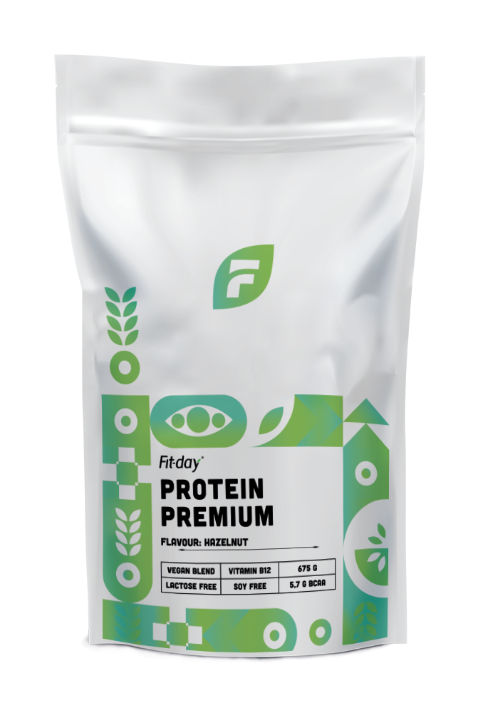 Levně Protein Premium Gramáž: 675 g, Příchuť: Lískový oříšek