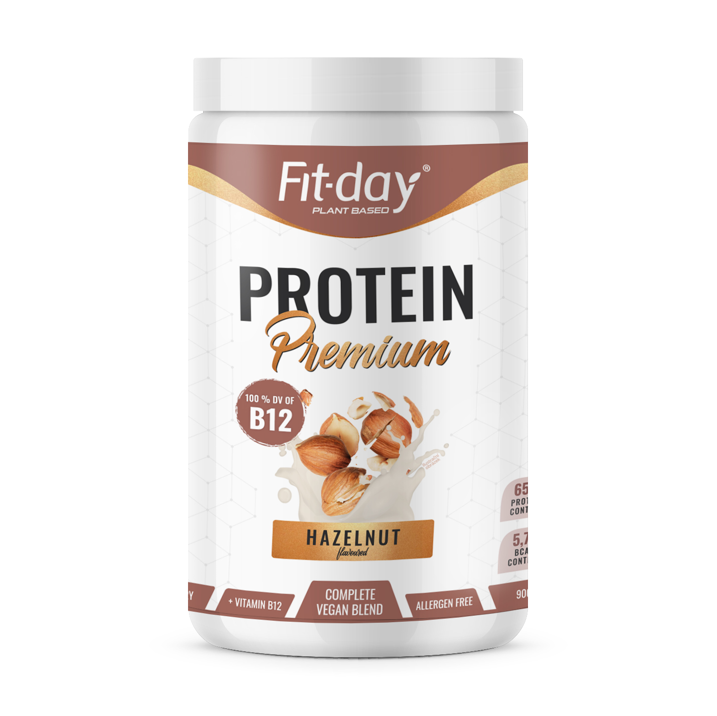 Levně Protein Premium Gramáž: 900 g, Příchuť: Lískový oříšek