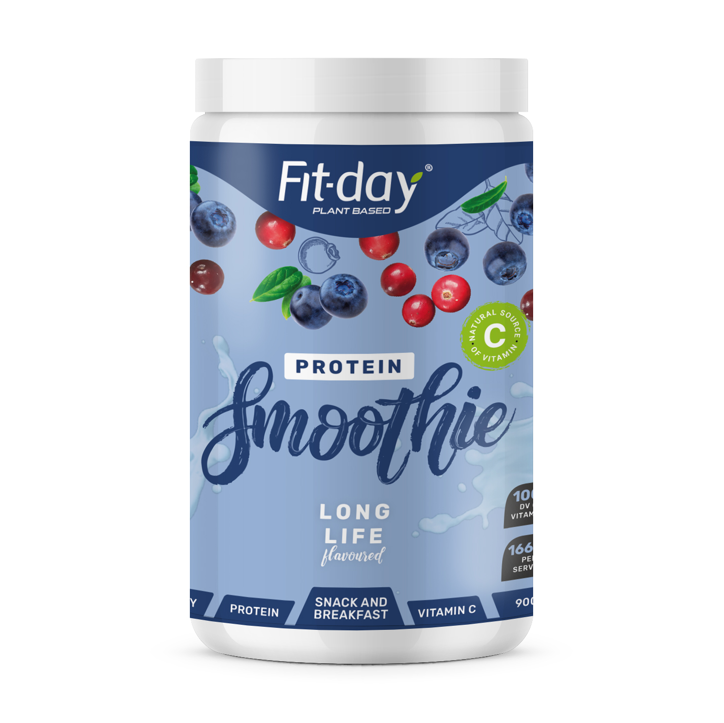 Fit-day Protein smoothie Gramáž: 900 g, Příchuť: Long-Life