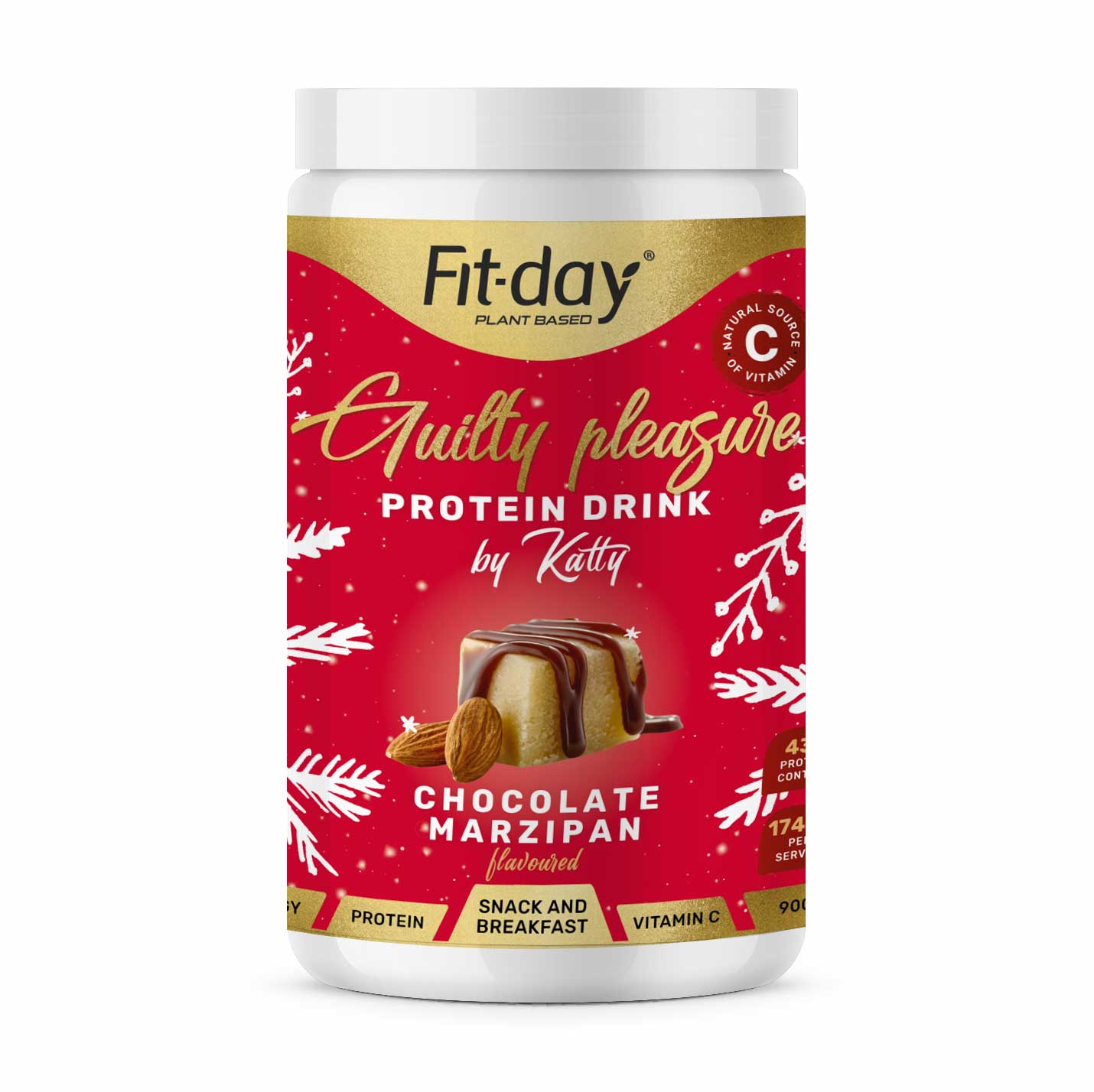 Fit-day Protein drink čoko-marcipán 900 g