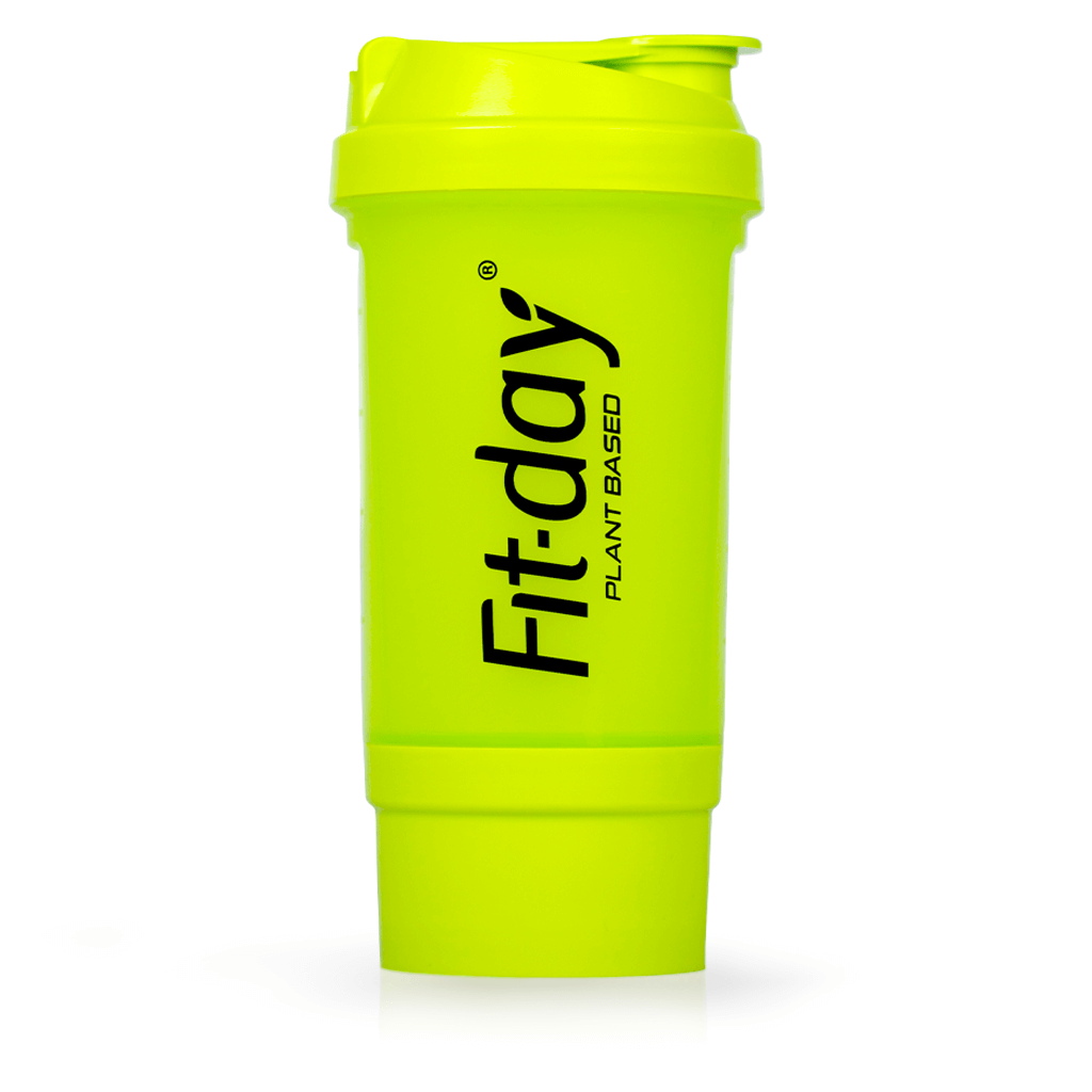 Fit-day Shaker 500 + 150 ml zelený