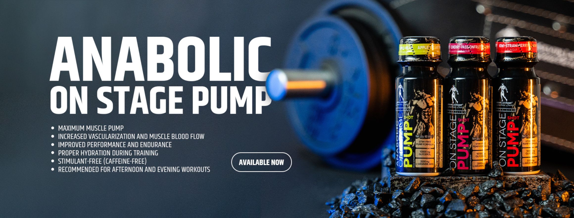 Kevin Levrone Anabolic on stage pump shot - novinka