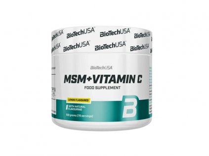 Biotech USA MSM + Vitamín C - 150 g - kloubní výživa