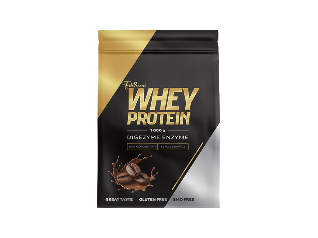 FitBoom Whey Protein - 1000 g Příchuť: Cappuccino