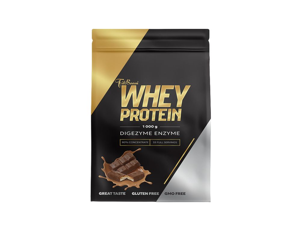 FitBoom Whey Protein - 1000 g Příchuť: Snickers