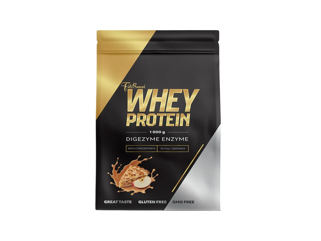 FitBoom Whey Protein - 1000 g Příchuť: Apple Pie