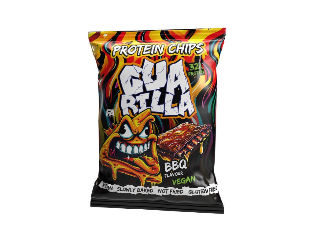 FITNESS AUTHORITY Guarilla Protein Chips - 60 g Příchuť: Barbecue