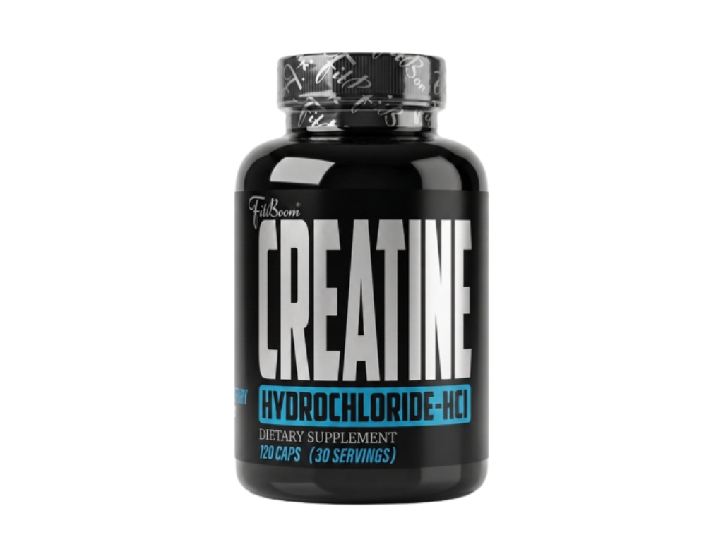 Fitboom Creatine HCL - 120 kapslí