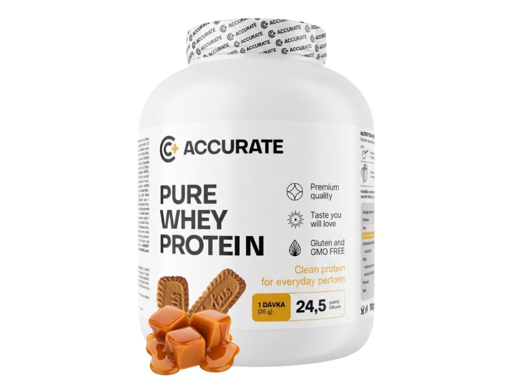 Accurate+ Pure Whey - 2000 g Příchuť: Caramel with Lotus