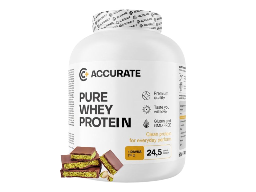Accurate+ Pure Whey - 2000 g Příchuť: Dubai Chocolate
