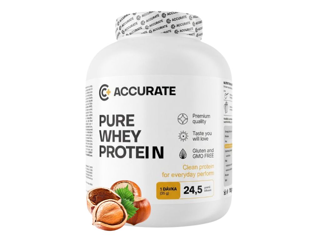 Accurate+ Pure Whey - 2000 g Příchuť: Hazelnut