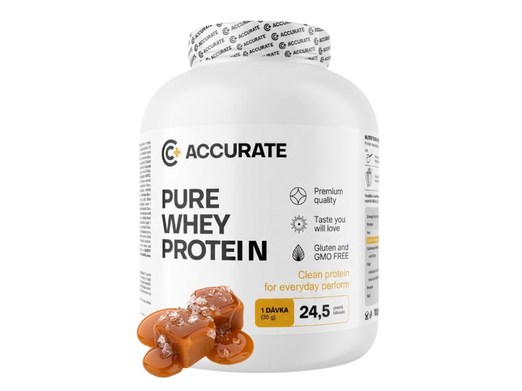 Accurate+ Pure Whey - 2000 g Příchuť: Salted Caramel