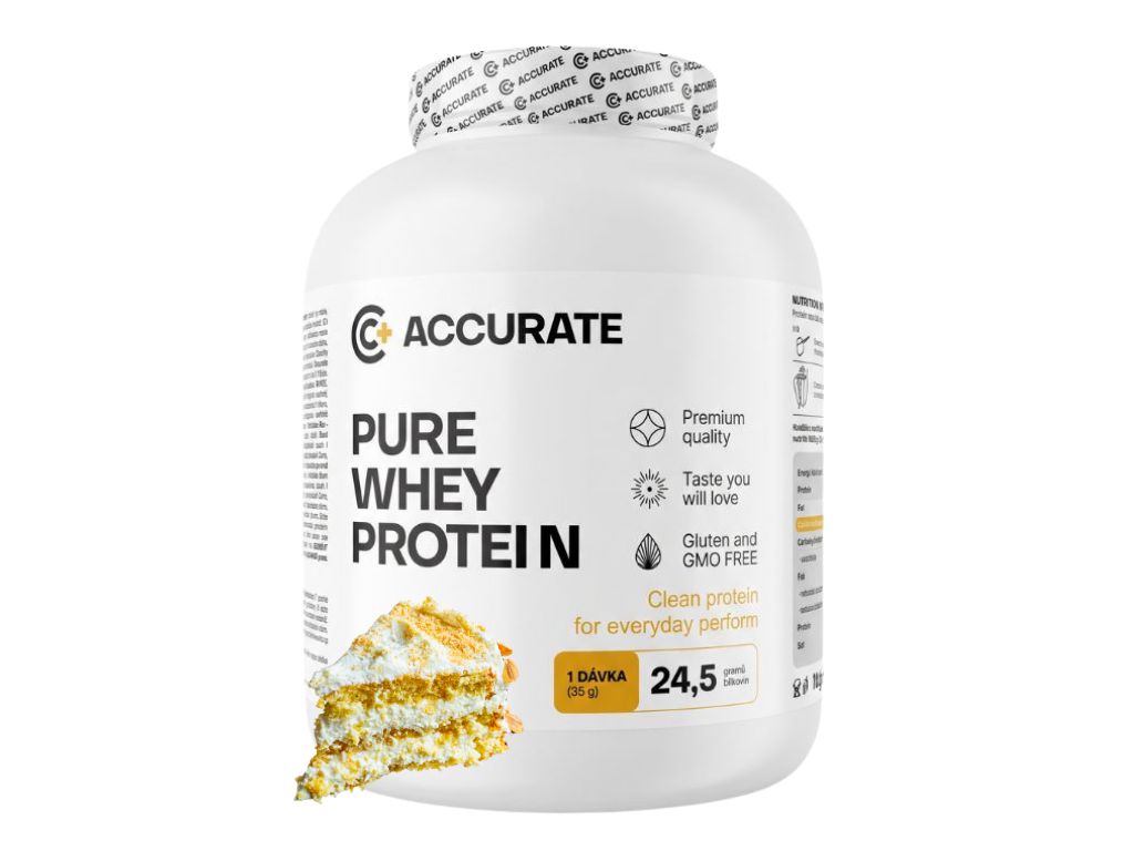 Accurate+ Pure Whey - 2000 g Příchuť: White Raffaelo - French Pancakes