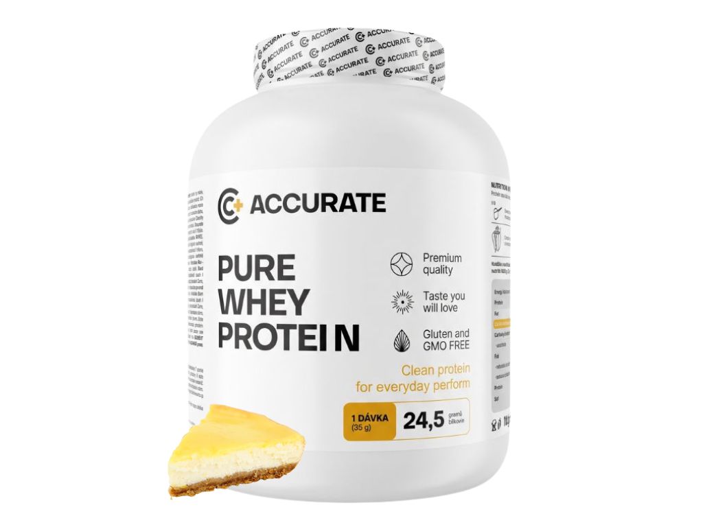 Accurate+ Pure Whey - 2000 g Příchuť: Lemon Cheesecake