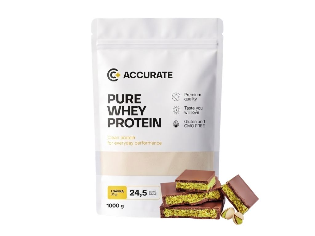 Accurate+ Pure Whey - 1000 g Příchuť: Dubai Chocolate