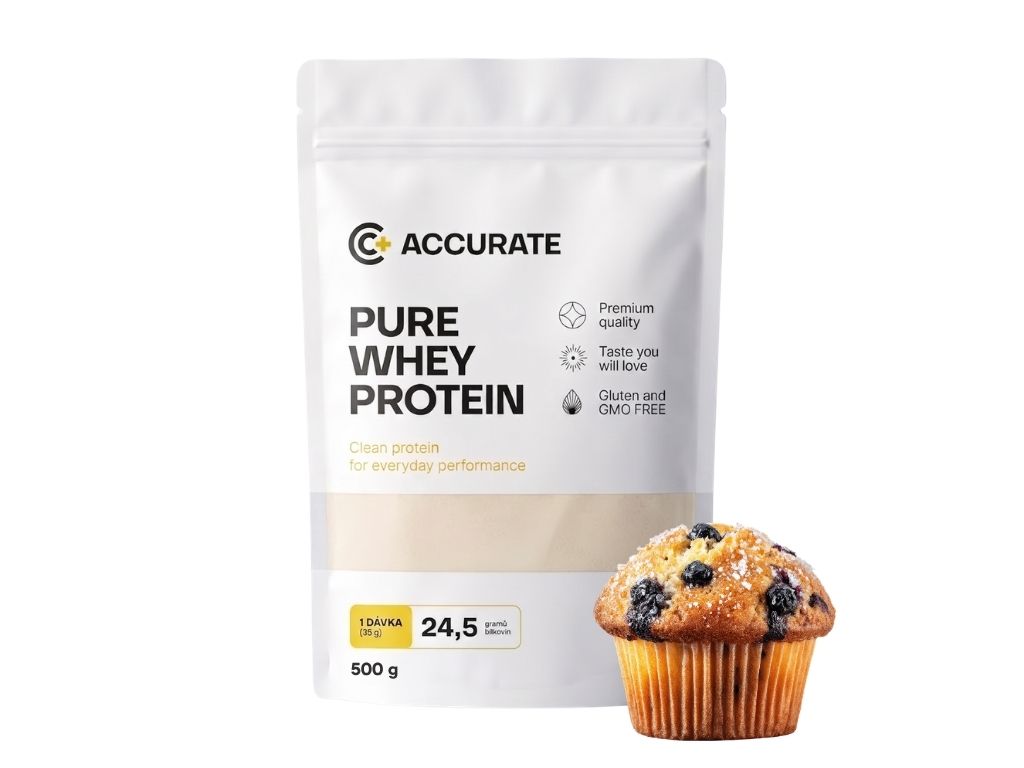 Accurate+ Pure Whey - 500 g Příchuť: Blueberry Muffin