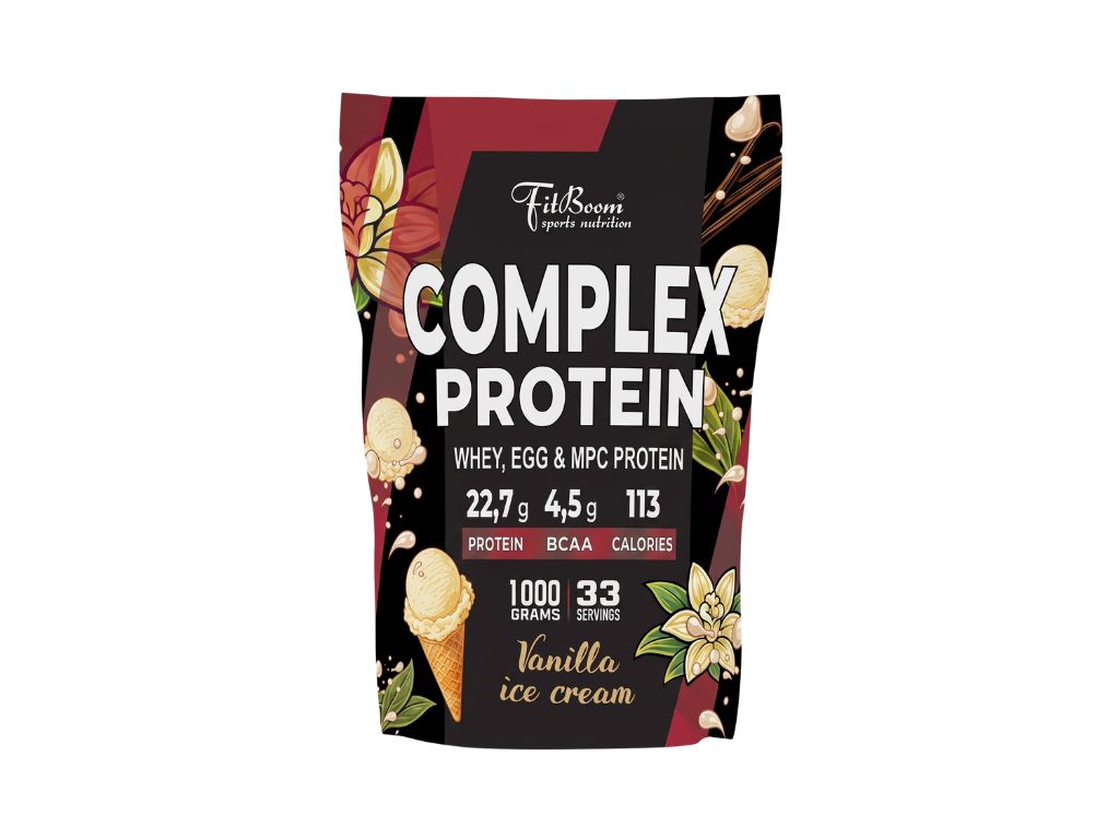 FitBoom Complex Protein - 1000 g Příchuť: Vanilla Ice Cream