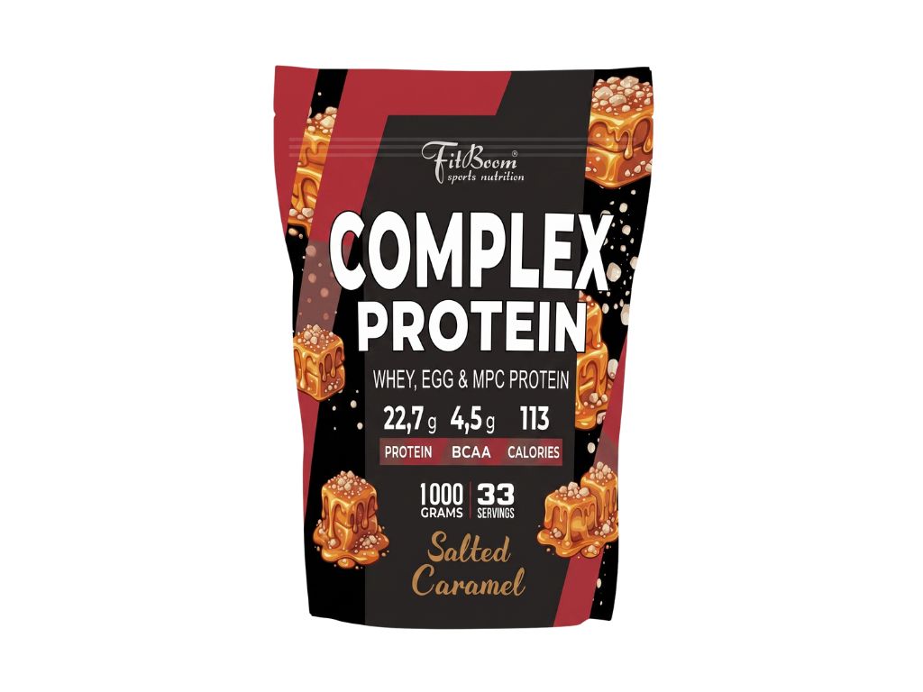 FitBoom Complex Protein - 1000 g Příchuť: Salted Caramel
