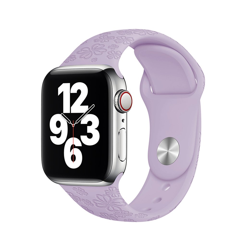 1503 letni reminek pro apple watch fialovy ctyrlistek